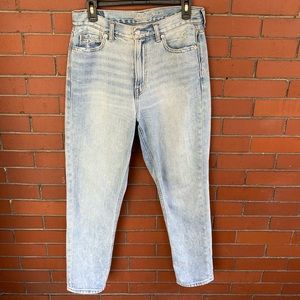AE High-Waisted Distressed Mom Jeans